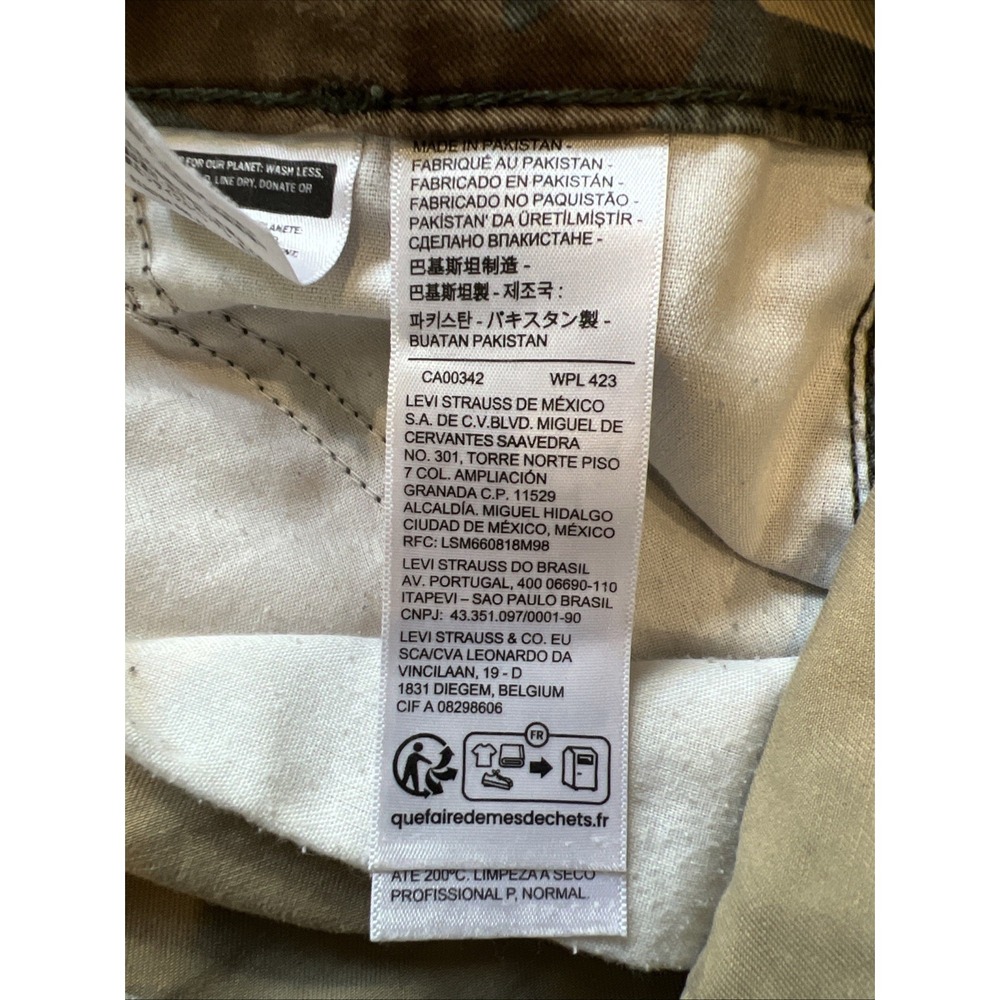 Levis Baggy '94 Camo Cargo Pants Mens 29x30 Military Paratrooper Camouflage - Picture 5 of 8